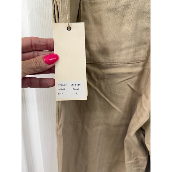 Blue velvet Berlin NWT Small Cargo jogger Beige Khaki 100% Cotton - Picture 10 of 14